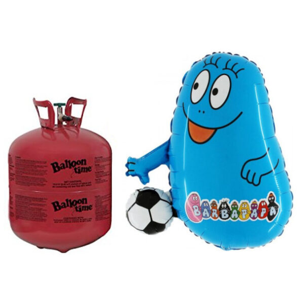 10 BARBAPAPÀ volanti e bombola di elio da 0,42mc