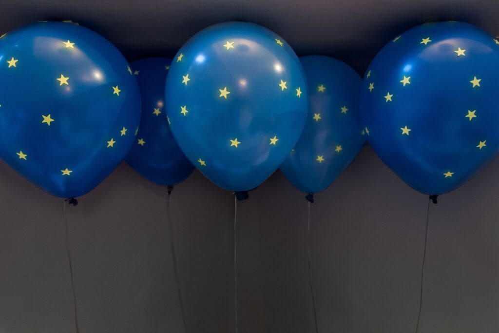 Soffitto di Palloncini gonfiati a elio